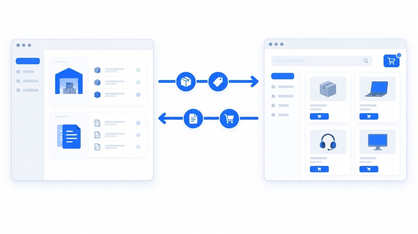 Обмен B2B-портала с 1С: учётная система отдаёт цены и остатки, портал возвращает заказы