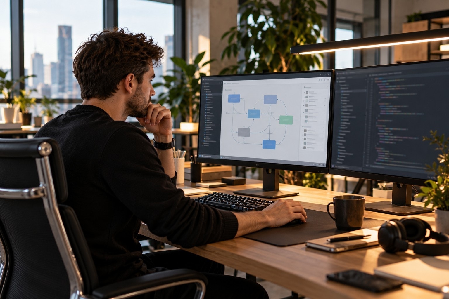 Разработчик настраивает обмен данными между 1С, CRM и сайтом